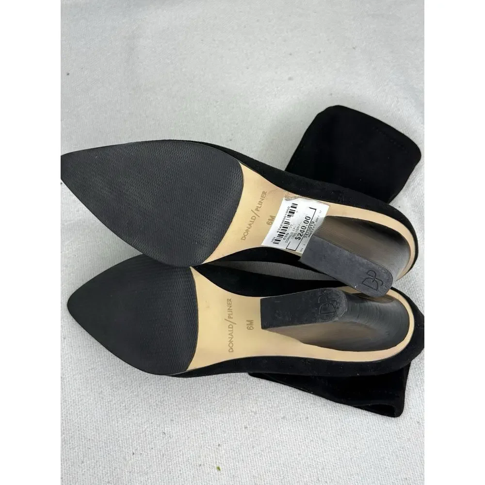 Donald J Pliner Black Suede Ankle Booties Boot Size 6 M Boots